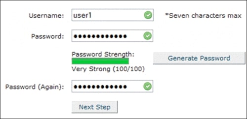 Image showing steps to enter user credentials on WordPress Database