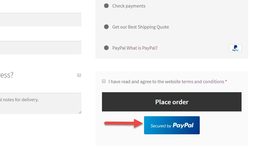 Image of WooCommerce Snippet ensuring secure payments