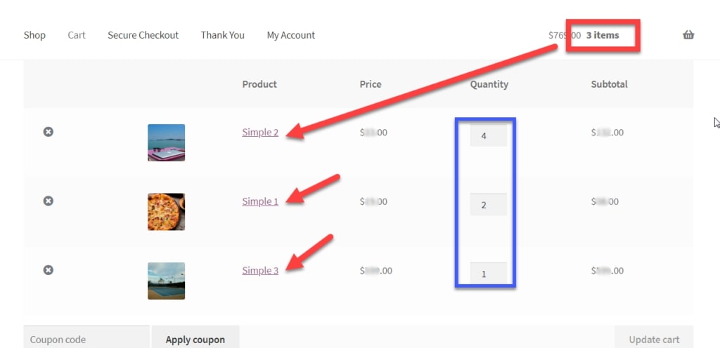 Image showing how to modify cart items count in WooCommerce